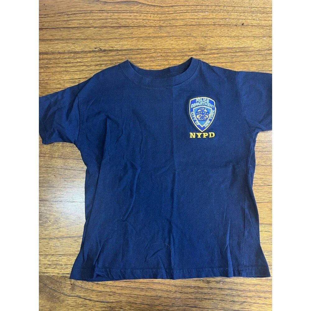 Boys FDNY Fire and NYPD Police Shirts Size Medium 6/7 Lot Dress Up Play Costume - Picture 11 of 13